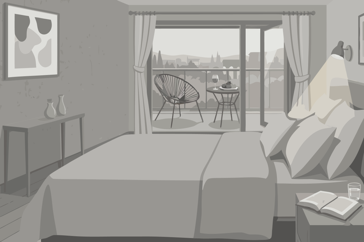 Quarto Deluxe com Cama de Casal ou 2 de Solteiro